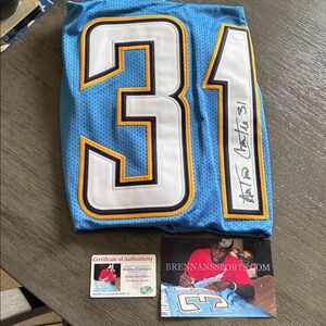 Vintage Reebok Antonio Cromartie Autographed San Diego Chargers Jersey